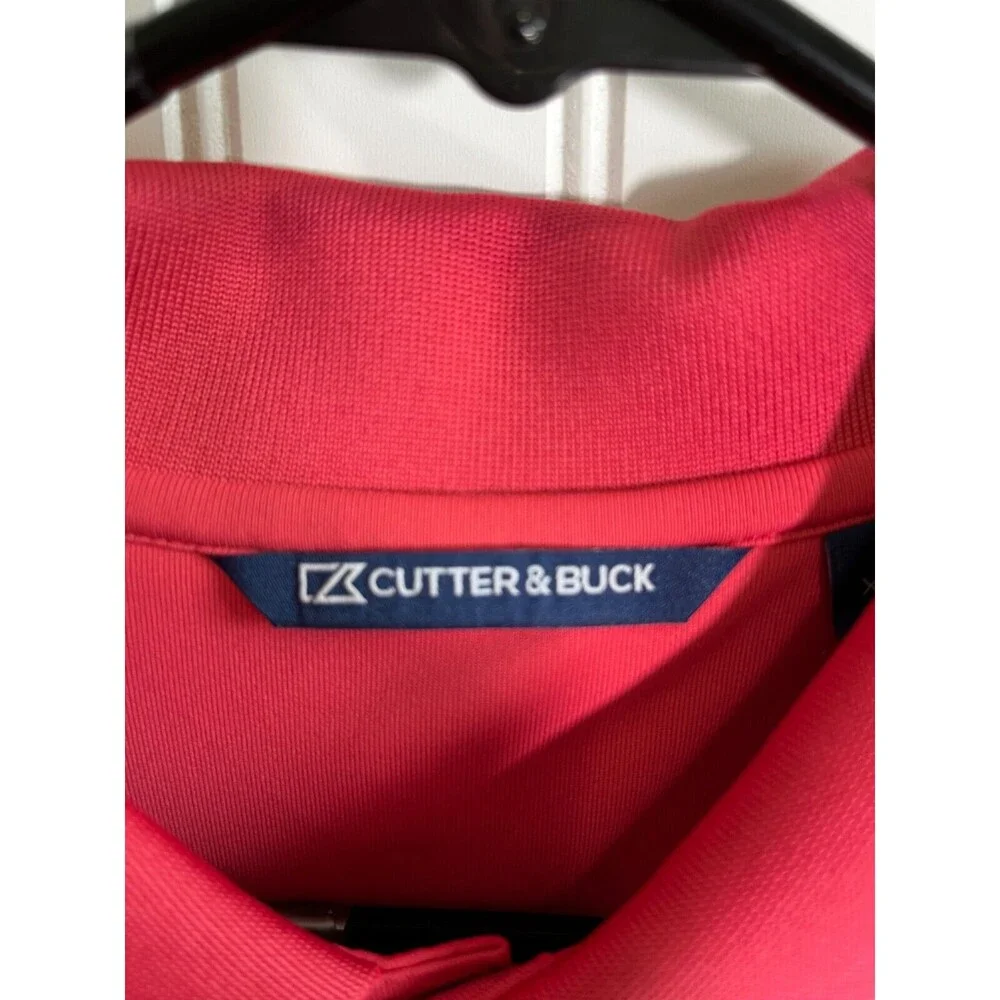 Cutter & Buck Houston Golf Polo Shirt Classic 2019  Size - XL/TG Salmon Color - Picture 3 of 6